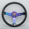 NEW JDM 14inch ABS Steering Wheel Neo Chrome Spoke Black White Pink Racing Sports Steering Wheel