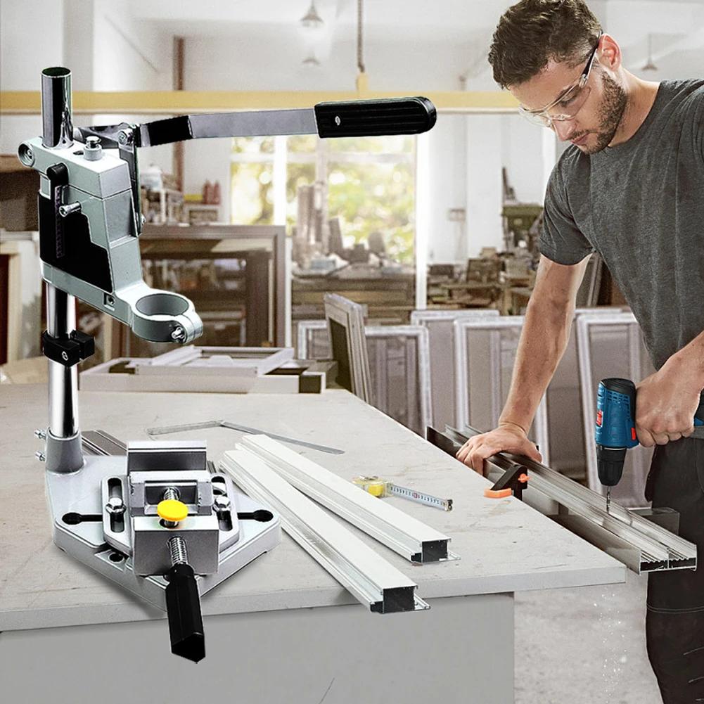 Multi-function Electric Drill Stand Vise Bracket Woodworking Bench Table Top Drill Table Bench Woodworking Grinder Accessories