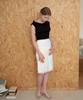 Peullobeu Satin Lace Midi Skirt_Wt
