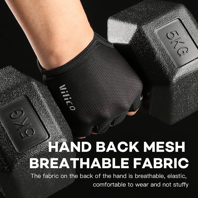 Half Finger Cycling Gloves Men Women Anti Slip Shock Breathable Summer Bicycle Gloves Fingerless Sports Gym Training Bike Gloves