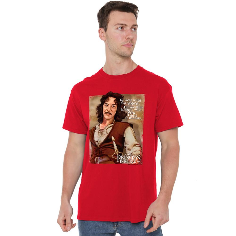 Princess Bride Word T-Shirt S-4XL Red XXXXL