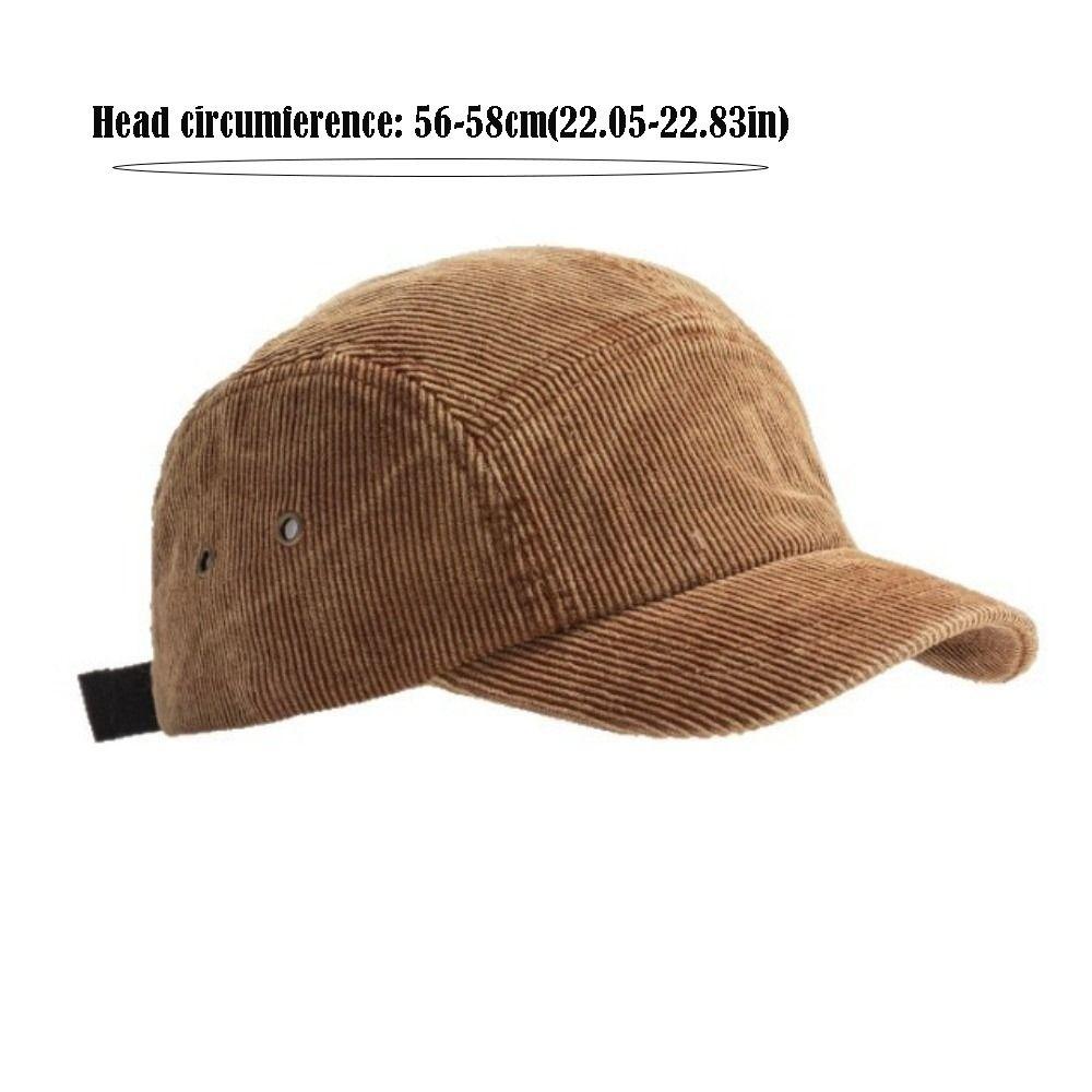 Versatile Baseball Cap Japanese Style Retro Sports Hat Short Brim Adjustable Five-panel Cap Winter Autumn Spring for Men Women