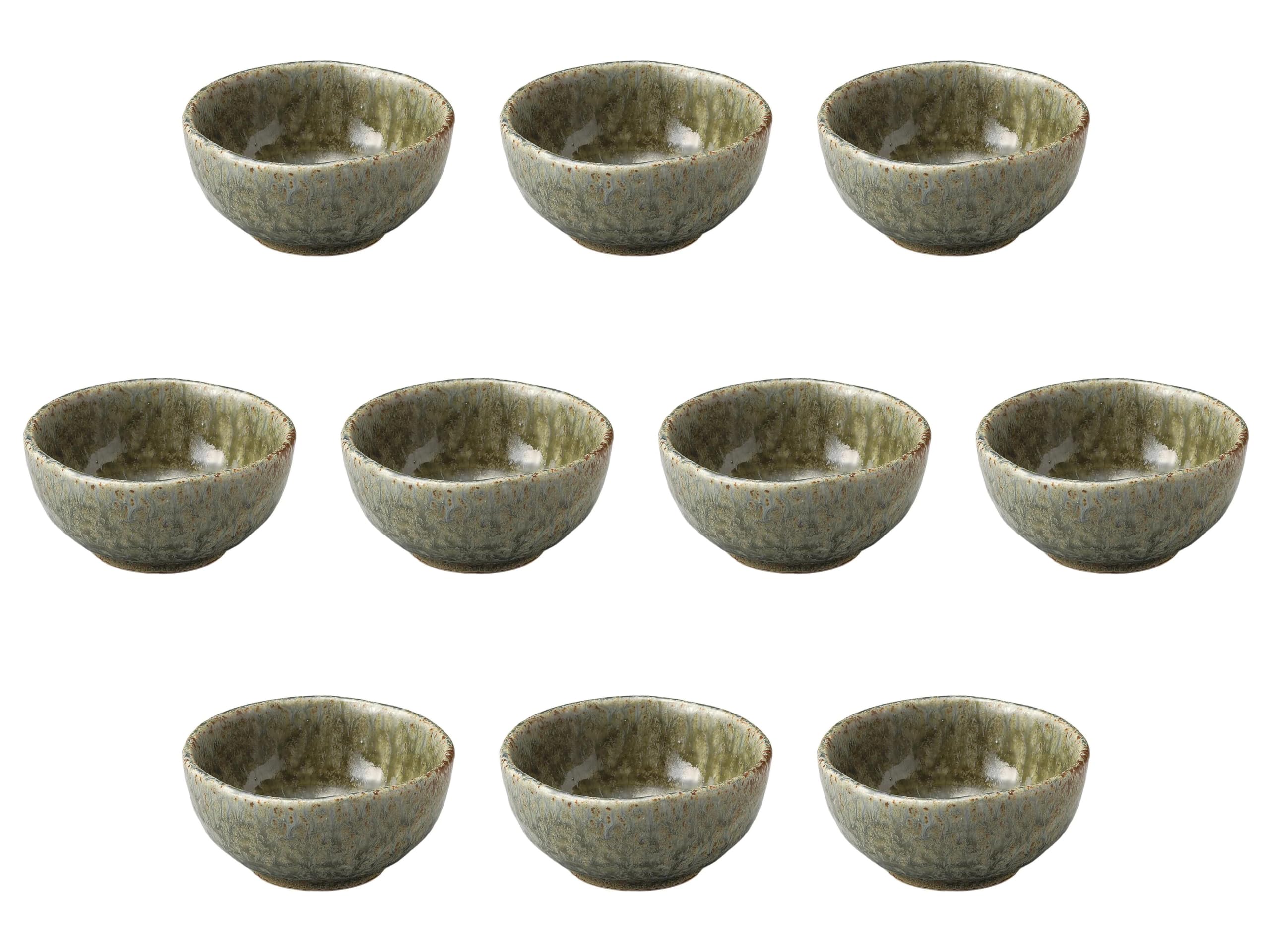 

Набор из 10 хрустальных пиал Масико x маленьких пиал от Setomonohonpo 3.5 [11.8 5.7 см]