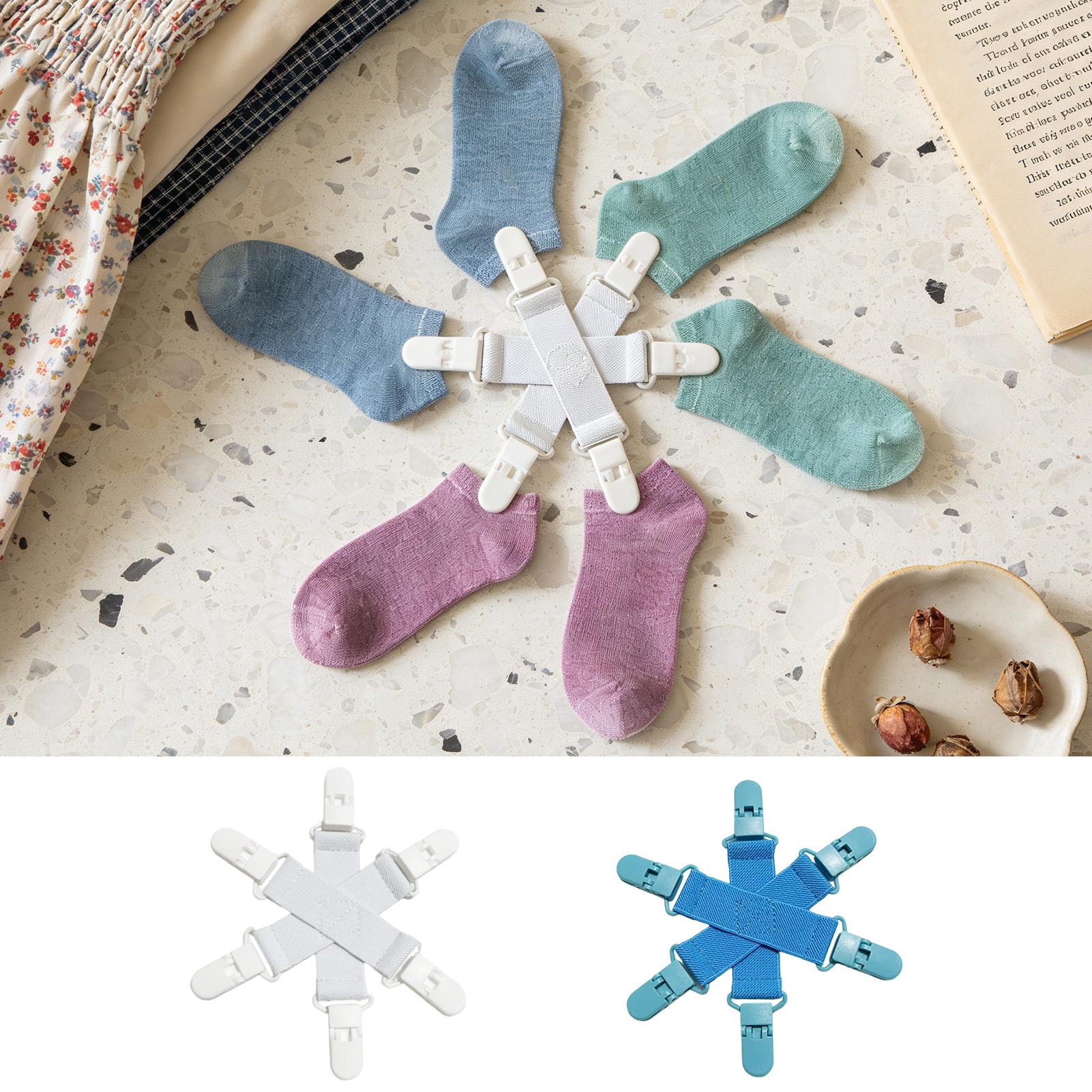 

1pc Bed Sheet Clips For Washer Bed Sheet Anti-Knot Clamps Duvet Cover Anti-Tangling Clips For Apartment Dwellers Elderly White