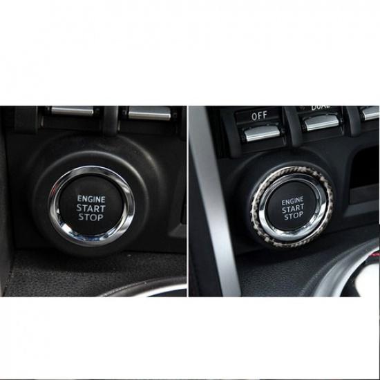 Engine Start Stop Button Frame Cover For Toyota 86 Subaru BRZ 13-18 Carbon Fiber