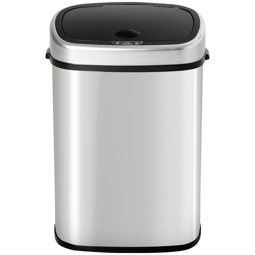 Stainless Steel Kitchen Sensor Dustbin Automatic Touchless Rubbish Garbage Waste Bin 48L Silver