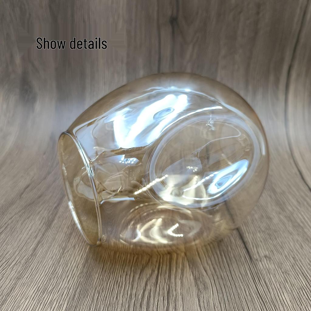 Amber Gradient Glass Chandelier - European Style Molecule Design for Living or Dining Room