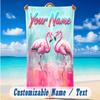 Serviette de Plage Thème Œuvre d'Art Décorative Personnalisée Nom et Texte Personnalisés Douce Séchage Rapide pour Natation Voyage