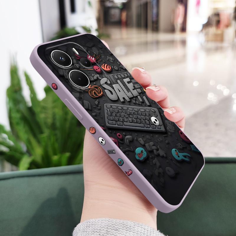

Tech style Phone Case For Xiaomi Redmi Note 14 13 12 12S 11 11S 10 10S Pro Plus 15 15C 14C 4G 5G Silicone Cover Redmi 15C 4G світло-фіолетового кольору
