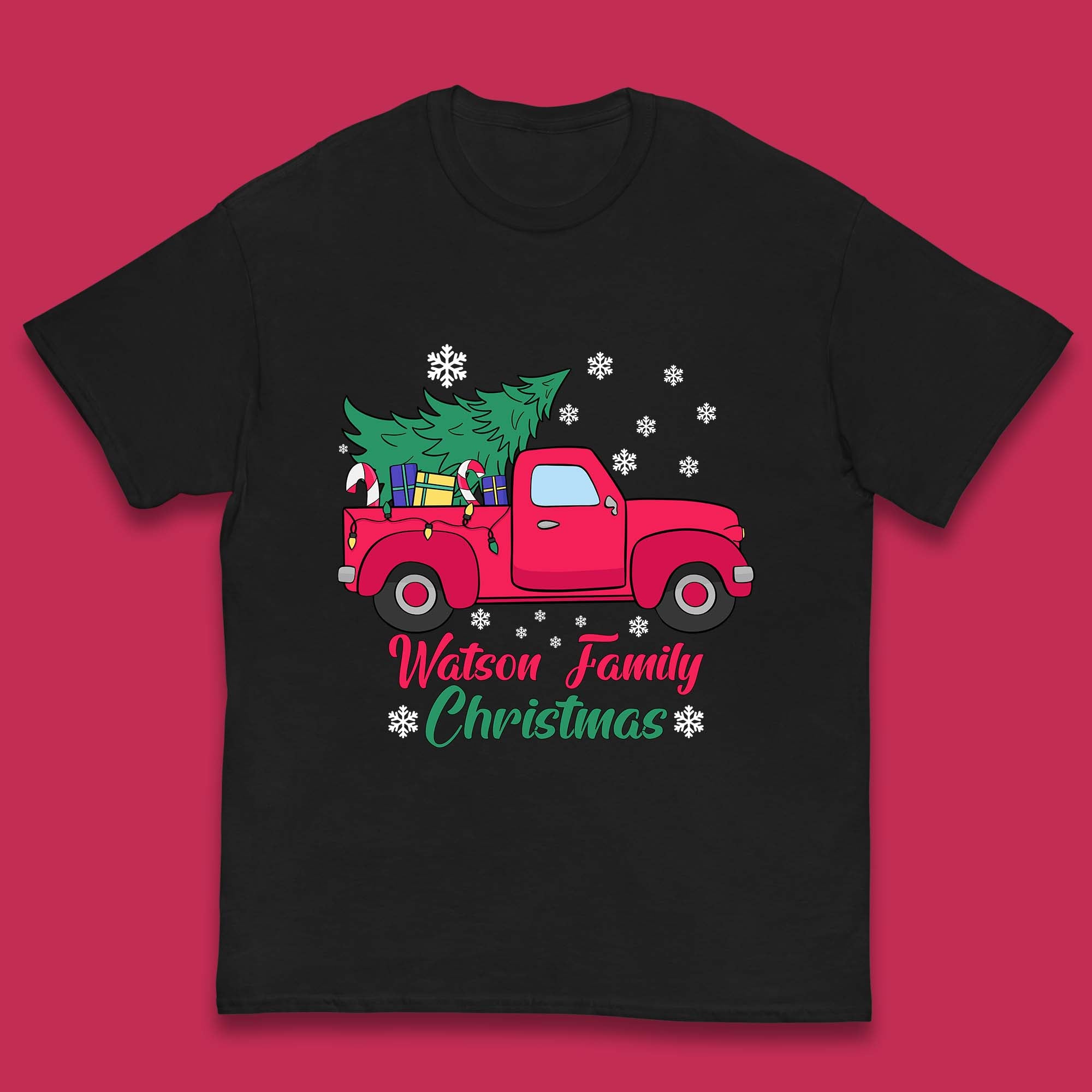 Personalised Christmas Kids T Shirt, Christmas Tree Top 130