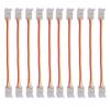 10pcs 8mm/10mm LED Light Strip Connectors 3Pin Light Strip Connectors  For Home