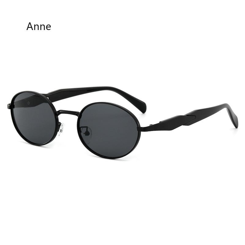 New Retro Small Oval Metal Frame Women Sunglasses UV400 Men Punk Sun Glasses Gafas De Sol Mujer Luxury Designer Vintage