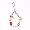 Y2K Aesthetic Beaded Phone Chain Ins Style Cartoon Mobile Phone Lanyard Keycord Anti Lost Key Strap Bag Pendant Cellphone Straps