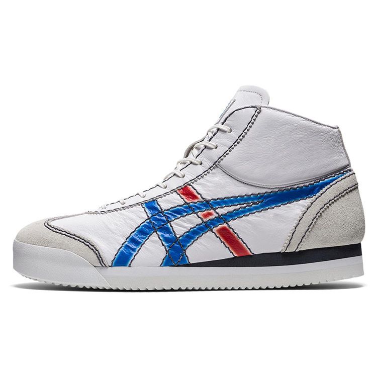 

Onitsuka Tiger Mexico 66 SD M PF White Blue Red Men s Mid Top Leather Retro Skate Sneakers 1183B530-102 36