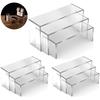 3/6/9Pcs Acrylic Display Stand Blind Box Storage Shelf U Shape Lightweight Cupcake Holder Dessert Display Jewelry Display Riser