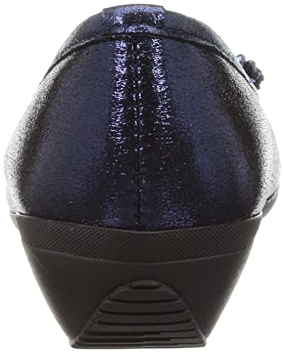 AC Women's Ballet Flats, Navy, Size 23.5 cm, 3E