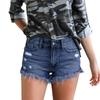 2026 Spring/Summer New Style Ripped Wish Shorts with Slits At the Hem and Tassels