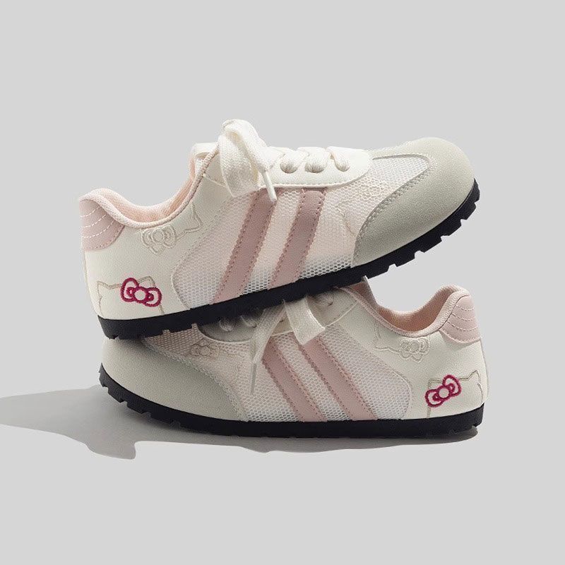 Pink German Training Board Shoes Female Ugly Cute Summer New Mesh Niche Versatile Forrest Gump Sports