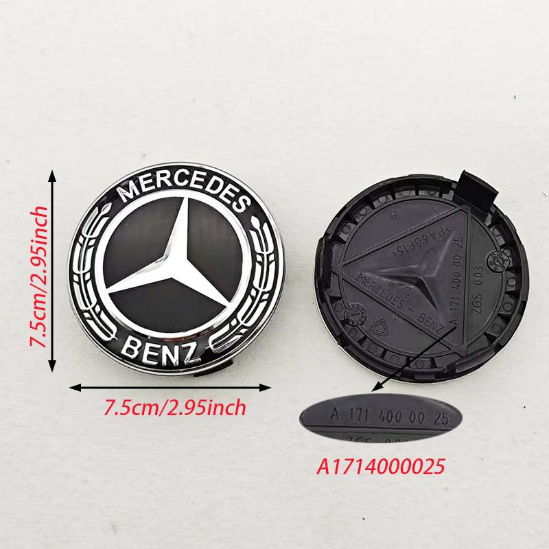 4pcs 75mm Car Wheel Center Caps Rims Hub Caps For Mercedes Benz W204 205 A B C E S CLA CLK ML GLK GLA GLB GLC CLA Accessories