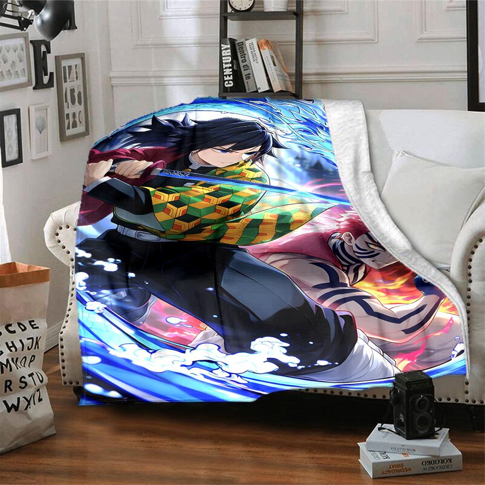 1pc Akaza Blanket, Gift, for Men and Women, Soft Blanket, Good for Sofa Bed Couch Travel, Lightweight Flannel Blanket