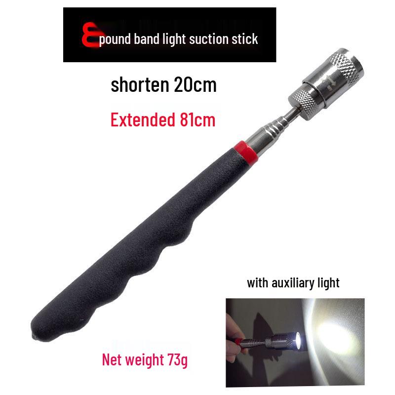 Magnetic Pickup Tool with Light & Inspection Mirror for Auto Repair
