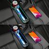 Riempitivo Fessura Sedile Auto Portabicchieri LED Cambia Colore 7 Colori Scatola Organizer Portaoggetti Fessura Auto Con Caricatore 2Usb Accessori Auto