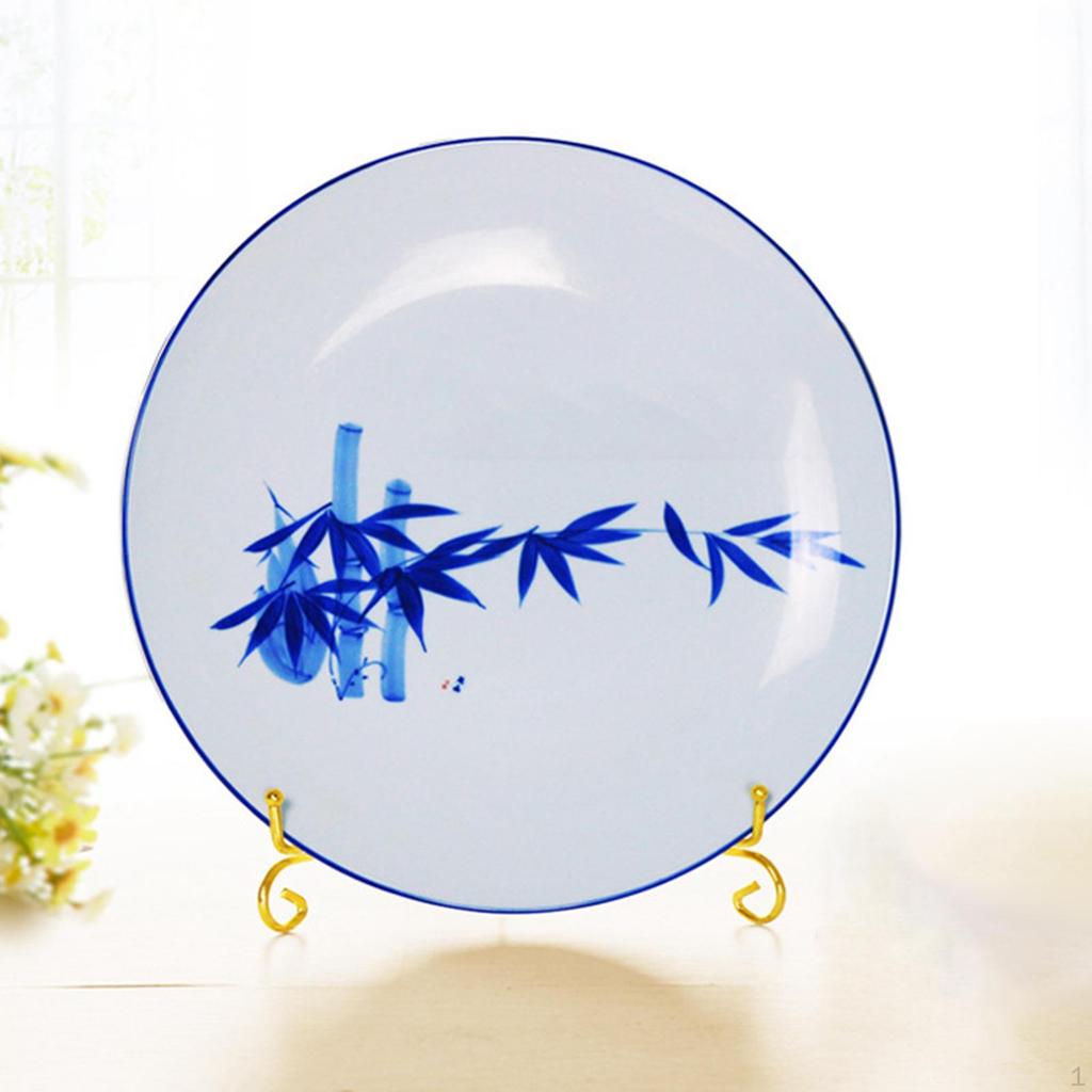 Display Stand Holder, Picture Frame Holder Easel Sturdy Dish Bracket Plate