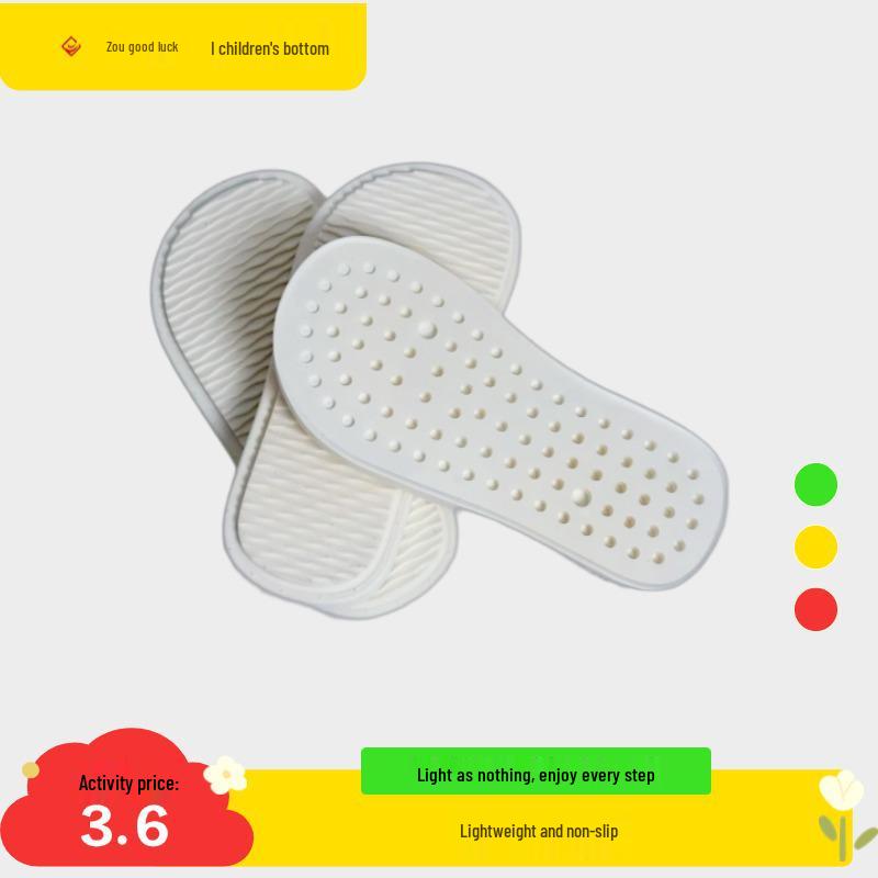 Children's Waterproof Non-Slip Cotton Slippers with Soft PVC Tendon Sole
