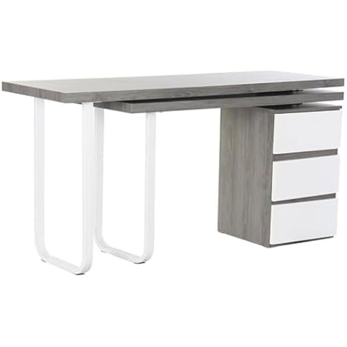Bureau - DKD HOME DECOR - Standard - Métal Et MDF - Gris - 150x120x75 Cm