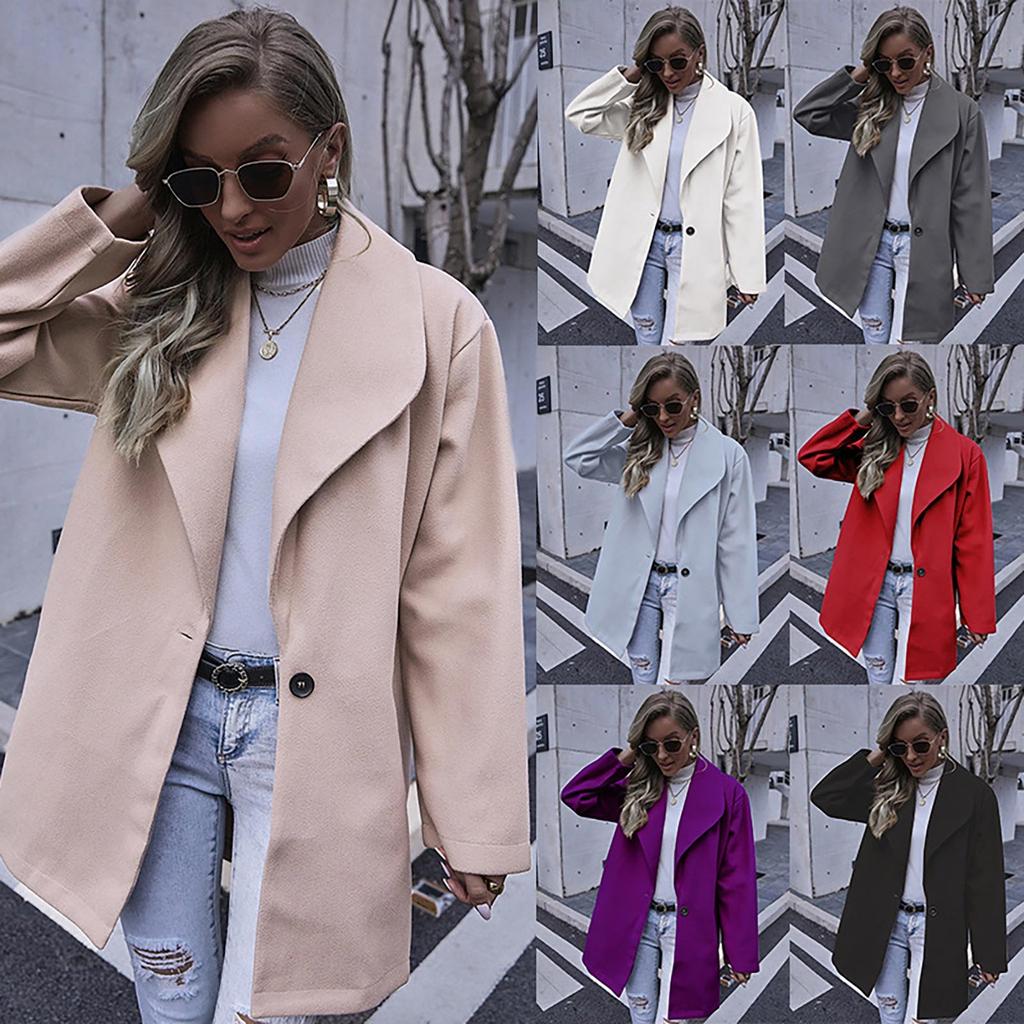 Women's Cardigan  Open Front Sweater Long Sleeve Loose Coats Mid Length Outwear