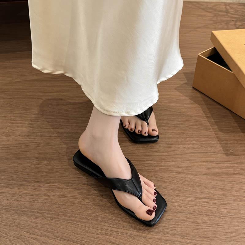 Summer Fashion Flats Flip Flop Concise Soft Sole Clip Toe Women Slippers Ladies Outdoor Beach Slides
