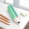 Pencil Shape Pen Bag Silicone Stationery Organizer Multi-functional Stationery Pouch  Gift