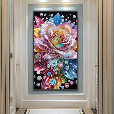 5D DIY Partial Special Shaped Drill Diamond Painting Flower Decoration