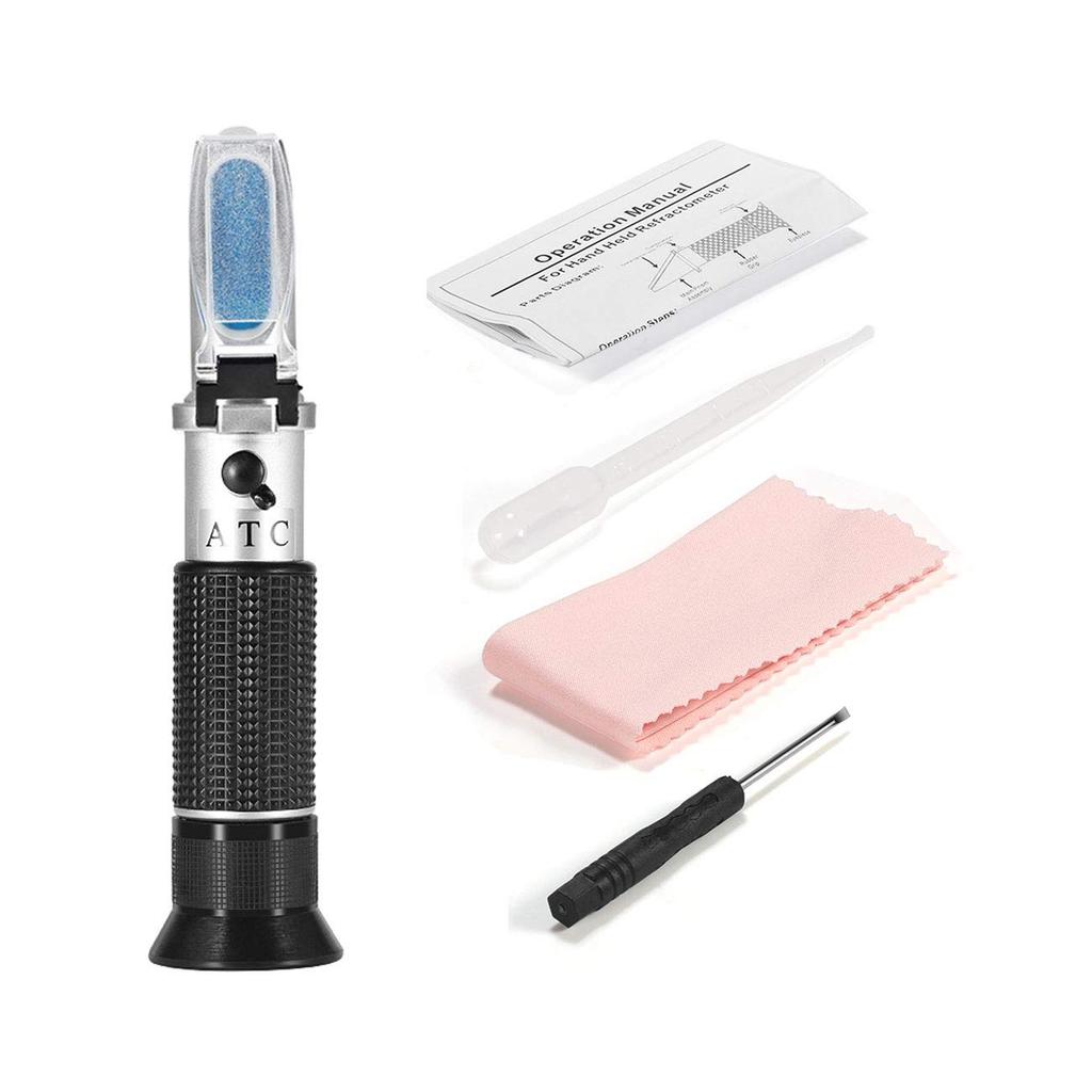 Handheld Refractometer for Sugar and Salt Brix and Refractometer for Measuring Sugar and Salt In Includes Japanese Instructions C-Timvasion Content,