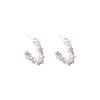 Irregular Broken Silver Stud Earrings In Summer, Light Luxury And Simple C-Shaped Earrings, Cold Wind Design, Multi-Reflective Earrings.