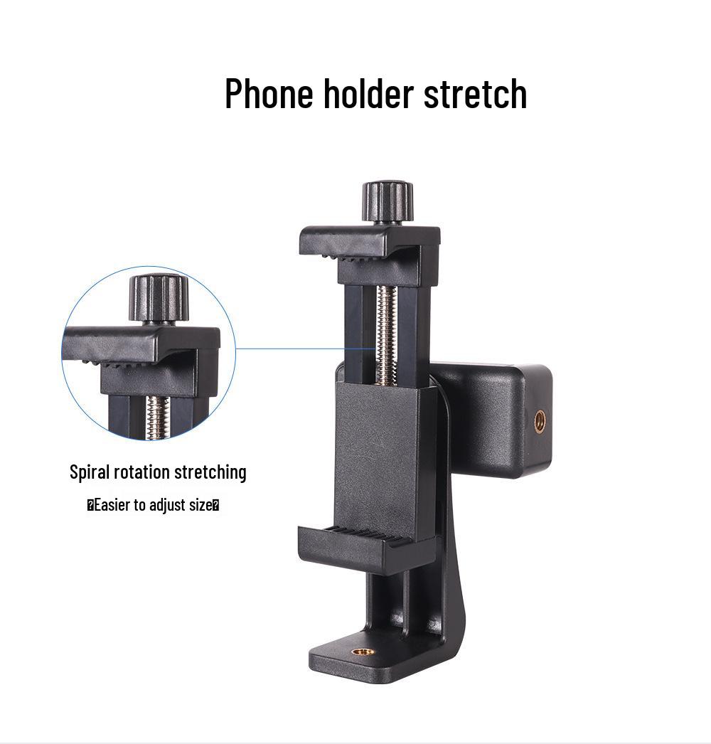 

Double-Sided Phone Clip Desktop Tripod & Handheld Selfie Stick with Teleprompter for Live Streaming