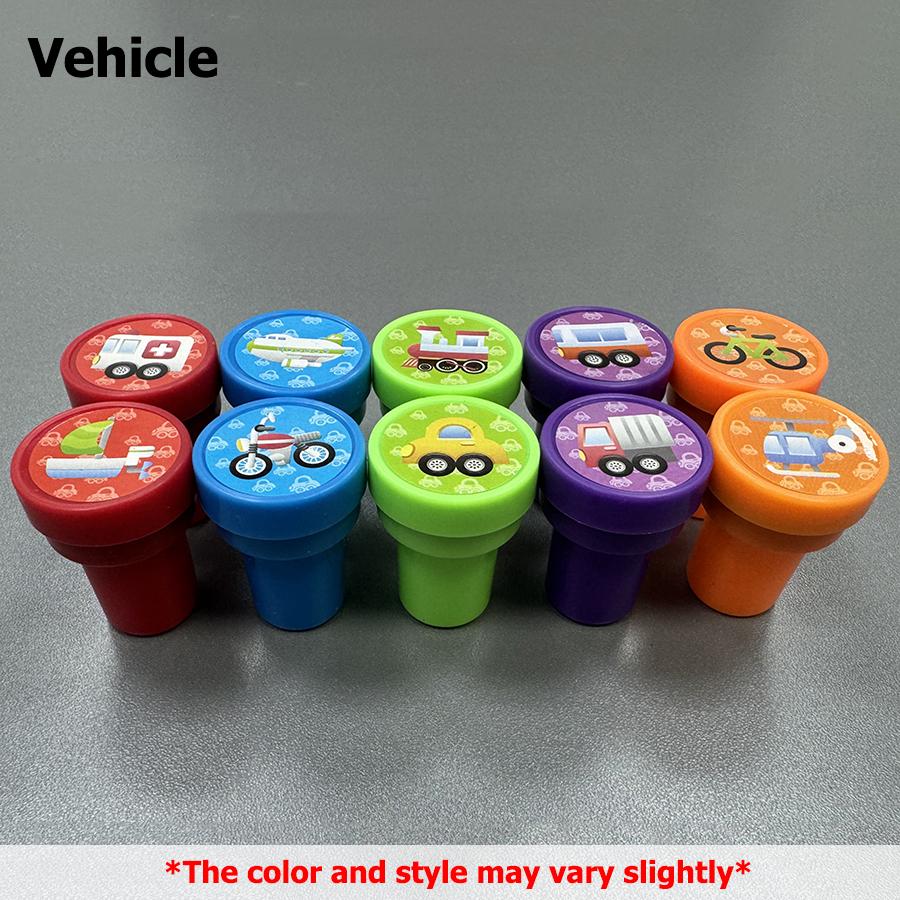 10pcs Cartoon Graffiti Seal Multi Styles Graffiti Tools Student Award Stamp Art Drawing Graffiti Accessories Birthday Party Gift