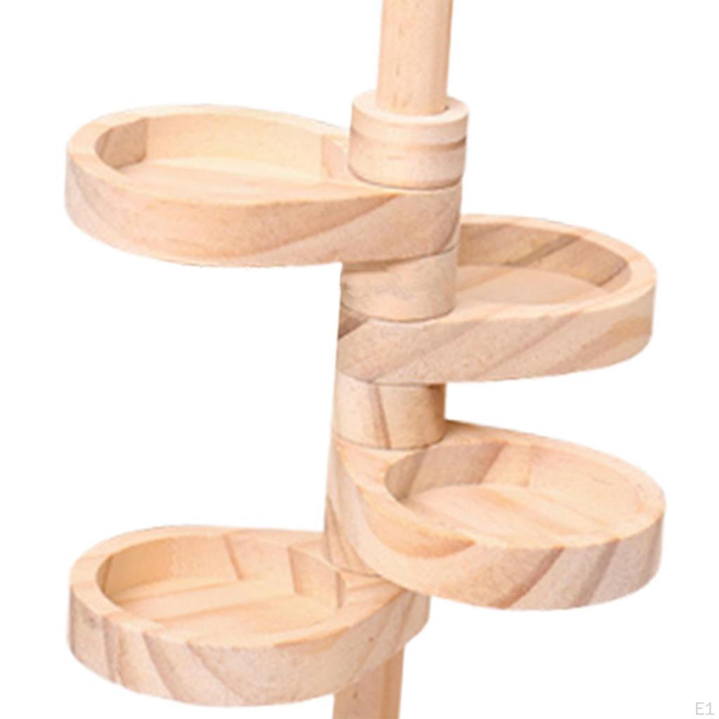 Organisateur de Bijoux Support de Bureau Rotatif Multiusage à 4 Niveaux pour Boucles d'Oreilles Bagues Colliers