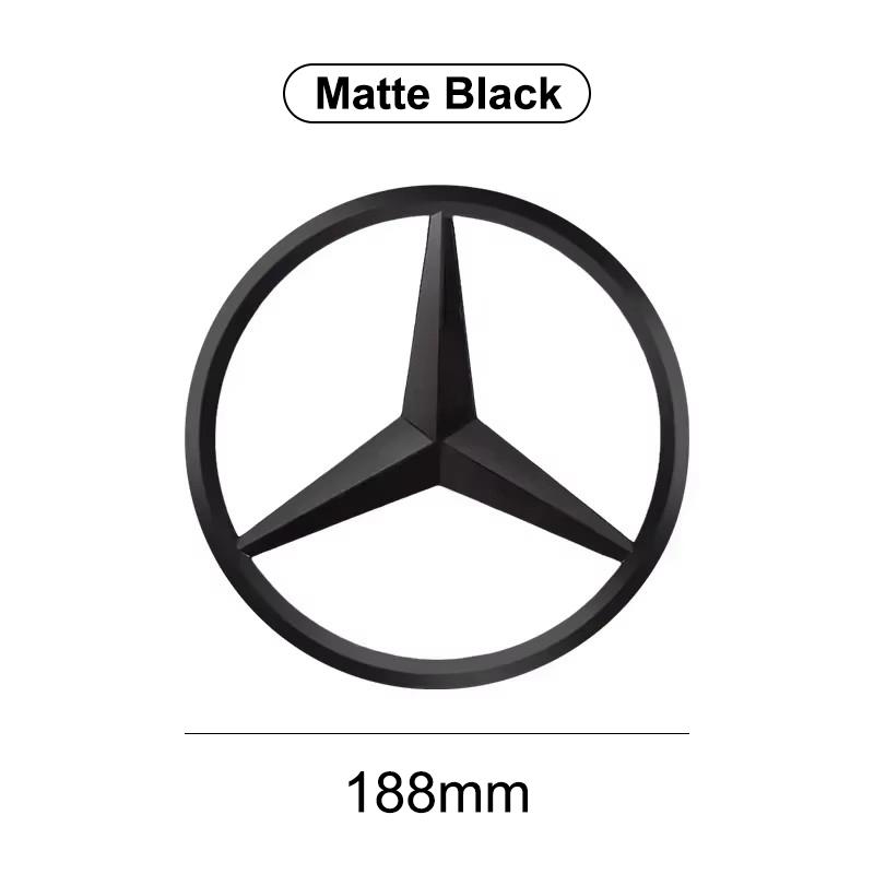 3D Car Front Hood Emblem Bonnet Sticker Rear Trunk Badge Decal For Mercedes Benz AMG E S C A B Class GLE GLS CLA CLE GLC CLS GLA BJ1