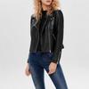 Autumn and winter women's pu leather jacket European and American large size leather jacket retro locomotive jacket Women's jacket