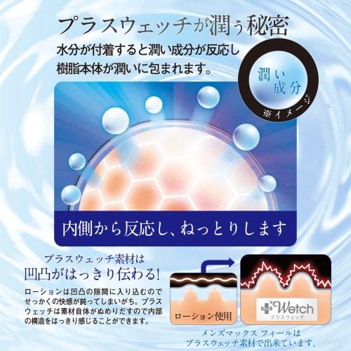 Men's Max New Feel Loop Penetration Plus Wetch No Lotion Required Repeat Type Pocket Lotion Included Masturbator Hole