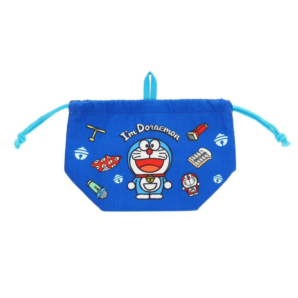 Marushin Bento Bag with with Secret Doraemon Anime Nursery Entrance School Drawstring Lunch Children "I'm Doraemon" Gusset, Drawstring, "Doraemon