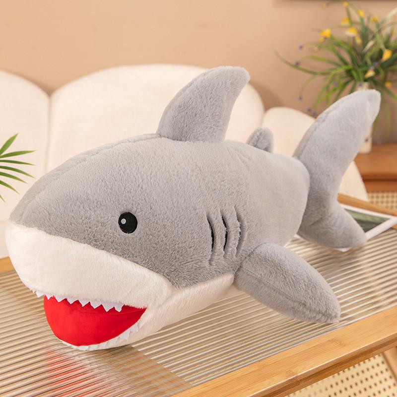 Ocean Series Shark Plush Toy Bed Pillow Cute Whale Soft Doll For Kids And Teens
