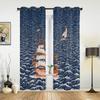 Vela Sulle Onde Tenda per Finestra Soggiorno Tenda a Valance di Lusso per Camera da Letto Decorazione Casa Cucina Tenda
