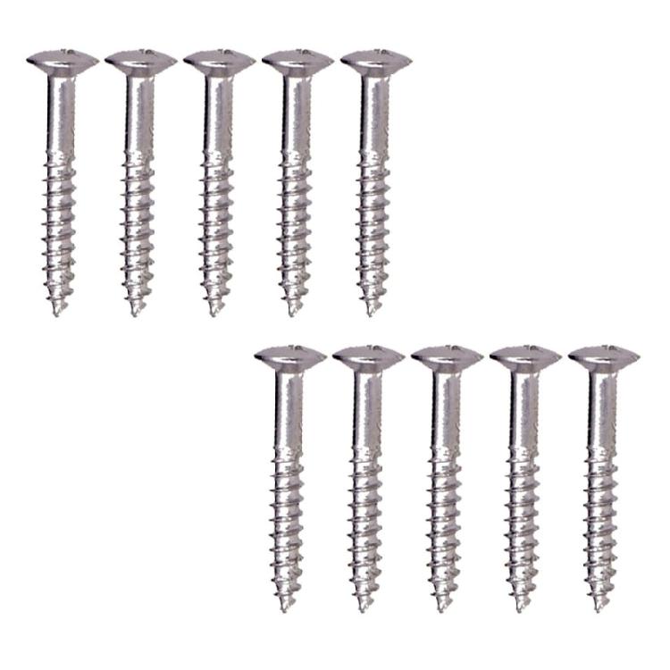10Pcs Guitar Humbucker Pickup Rings Mounting Screws Replacement Stainless Steel Pickup Frame Surround Screws Enduring