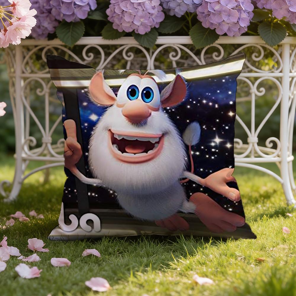 Süßer Fourbob-Booba Kissenbezug für Zuhause & Auto, Doppelszenen-Kissenbezug: Wendbar für Premium-Komfort