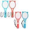 1 Pair Tennis Rackets Controller Grip Handle Kit for Switch OLED for Mario Tennis Aces Sports Game Accessory  White