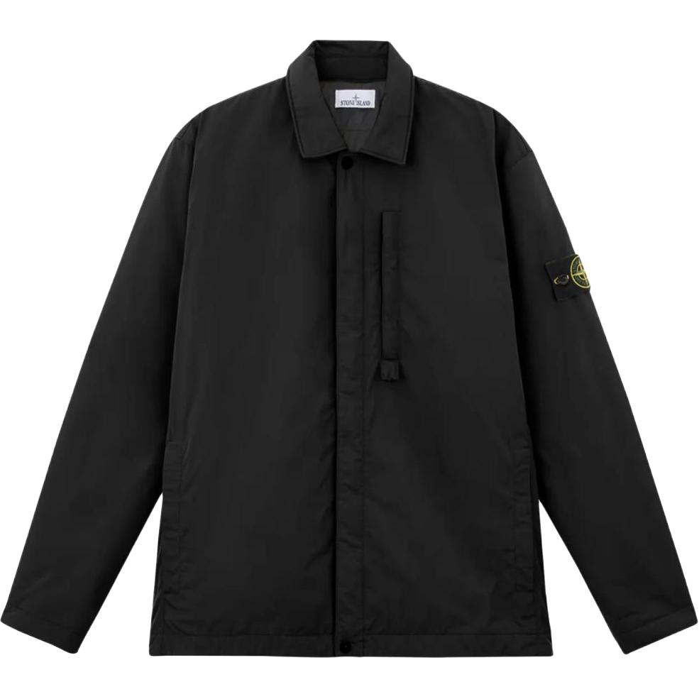 Stone Island Zip Collar Long Sleeve Jacket Men Jacket Black 115Q0726-V0029