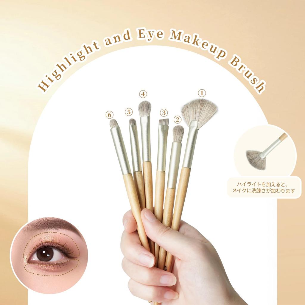 EDTRE Silver Gray Makeup Brush Set of Soft Fiber with PU Leather Multifunctional Everyday Makeup Brush Portable and Suitable for Sensitive Beginner