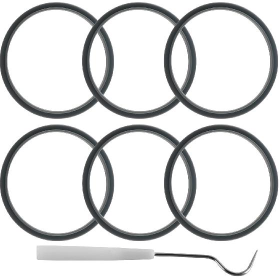 6-pack Sealing Gaskets Replacement Parts Fits for NutriBullet Blenders 600w/900w Extractor Blade